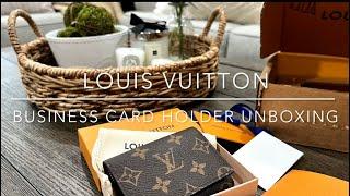 LOUIS VUITTON Business Card Holder Unboxing