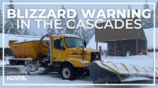Rare blizzard warning for Cascades with 2-4 feet of snow expected over mountain passes