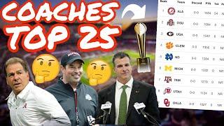 College Football Preseason 2022 Coaches Top 25 Poll *RELEASED*