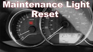 2016 Toyota Corolla Maintenance Light Reset 2014-2017 Oil Light Reset