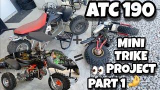 ATC 190 Mini Trike Project Part 1  Typoon 125 with BW80 Front End and Orion 190 Motor