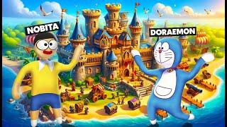 DORAEMON And NOBITA Stuck On Deserted Island And Found Castle In HFF