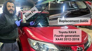 how to change front windscreen wiper blades on TOYOTA RAV4 MK4 #windshield