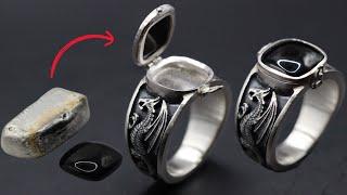 how compartment ring are made - handmade unique jewelry