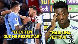 Messi REVOLTADO e DESABAFO de Vinicius Jr antes de BRASIL e ARGENTINA