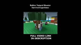 Roblox Natural Disaster Survival Experience #shorts #roblox