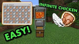 SIMPLE 1.19 AFK CHICKEN FARM TUTORIAL in Minecraft Bedrock MCPEXboxPS4SwitchWindows10