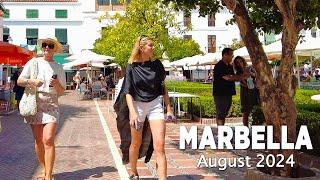 Marbella Malaga Costa del Sol Spain Walking Tour August 2024 4K