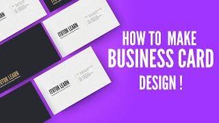 How to make Own Business card Design  Visiting Card Design  Using Corel Draw X6