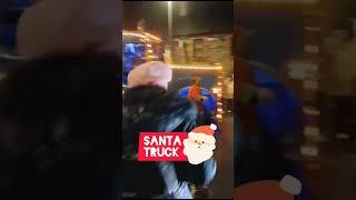 Santa truck passing by different towns #santa #ireland #europe #christmas