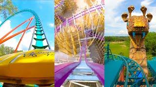 Every Roller Coaster at Busch Gardens Tampa  4K Onride POV