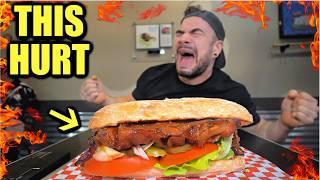 ONLY 5 MINUTES? UNBEATEN CAROLINA REAPER HOT CHICKEN SANDWICH CHALLENGE