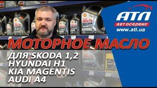 Моторное масло для Skoda 12 Hyundai H1 Kia Magentis  AUDI A4