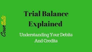 Trial Balance Explained - Understanding Your Debits And Credits