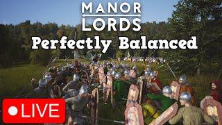 MANOR LORDS IS PERFECTLY BALANCED - A Medieval City Builder Is Steams Most Wishlisted Game #live