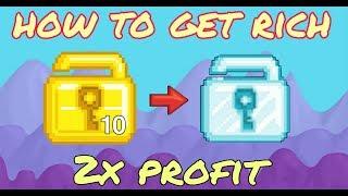 Growtopia How to get rich with 10wls 2019 2X PROFIT