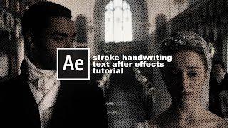 handwriting text after effects tutorial  #LIA