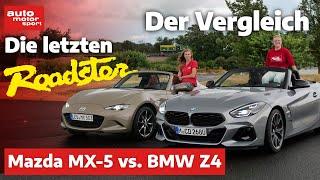 Mazda MX-5 vs. BMW Z4 Die letzten Roadster - Der Vergleich  auto motor und sport