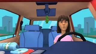 Dora Steals Her Moms CarGrounded