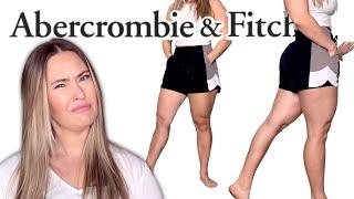 ULTIMATE ABERCROMBIE & FITCH TRY ON REVIEW YPB MOTIONTEK HIGH RISE LINED WORKOUT SHORT HAUL