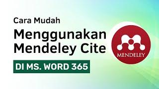 Cara mengatasi mendeley cite tidak muncul di word  dilengkapi cara menggunakan mendeley