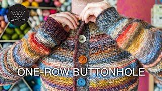 One-Row Buttonhole - Knitting Tutorial