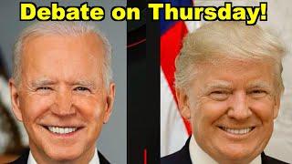 Biden vs Trump Debate This Thursday LV Monday Media Mixup 160