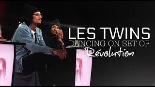 LES TWINS  DANCING ON SET OF REVOLUTION TV SHOW