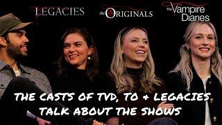 The casts of The Vampire Diaries The Originals & Legacies talk about the shows and conventions