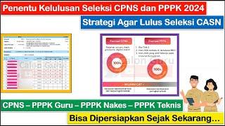 PENTING Penentu Kelulusan Seleksi CPNS dan PPPK 2024 serta Strategi Agar Lulus Seleksi CASN 2024