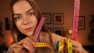 ASMR Measuring & Marking Your All Face with Different Tools