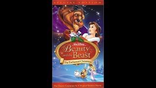 Opening & Closing to Beauty And The Beast The Enchanted Christmas - Special Edition 2002 VHS