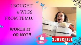 I Bought 6 Cheap Wigs From Temu Were they worth it or not?