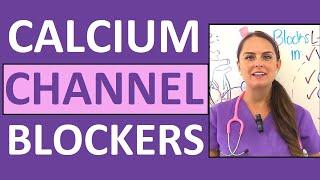 Calcium Channel Blockers Mechanism of Action Pharmacology Nursing Non Dihydropyridine