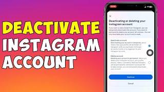 How To Deactivate Instagram Account  Deactivate Instagram Account In Mobile UPDATED