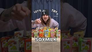 Trying Soymilk Flavors in Japan #shorts #food #soymilk