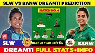 SLW vs BANW Dream11 Prediction SLW vs BANW Dream11 Team SLW vs BANW Team Comparison