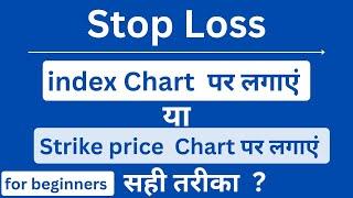 index chart को देख कर Stop Loss कहां लगाएं ? stop loss in option trading nifty and banknifty