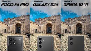 Poco F6 Pro VS Samsung Galaxy S24 VS Sony Xperia 10 VI  Camera Comparison