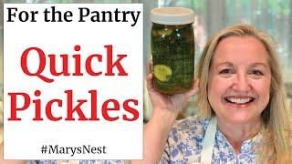 Quick Pickles - The Easy Way to Pickle Any Vegetable - And Make Them Probiotic Rich