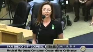 SD City Council on Medical Marijuana Ordinance - Mara Felsen Public Comment