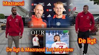 De Ligt & Mazraoui first INTERVIEW after joining man utd De ligt medical at manchester united