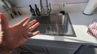 33 Inch Drop In Kitchen Sink Stainless Steel Bokaiya 33x22 Single Bowl Drop In Kitchen Sink Review