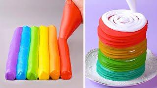 10+ Simple Colorful Cake Decorating Ideas Impress All the Rainbow Cake Lovers  So Yummy Cake