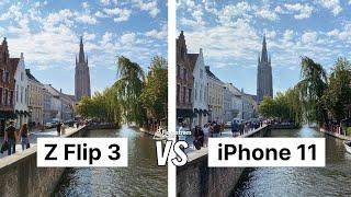 Samsung Galaxy Z Flip3 versus iPhone 11 CAMERA TESTS — Photo and video comparisons