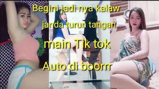 Goyang pantat  Begini jadi nya kalaw janda turun main tik tok