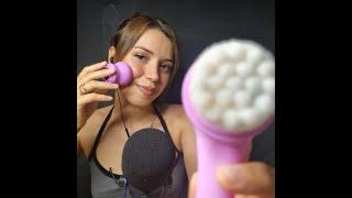 TÜRKÇE ASMR  KATMANLI SESLER EŞLİĞİNDE PONÇİK YÜZÜNLE İLGİLENİYORUM #asmr #asmrcommunity