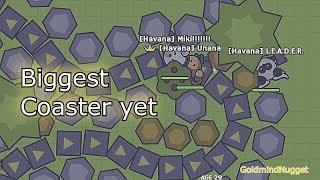 Moomoo.io - BIGGEST AUTO ROLLER COASTER EVER YET DESSERT TO WINTER