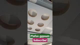 plafon motif bulat gypsum