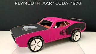 How to make car Plymouth Cuda. Diy cardboard car